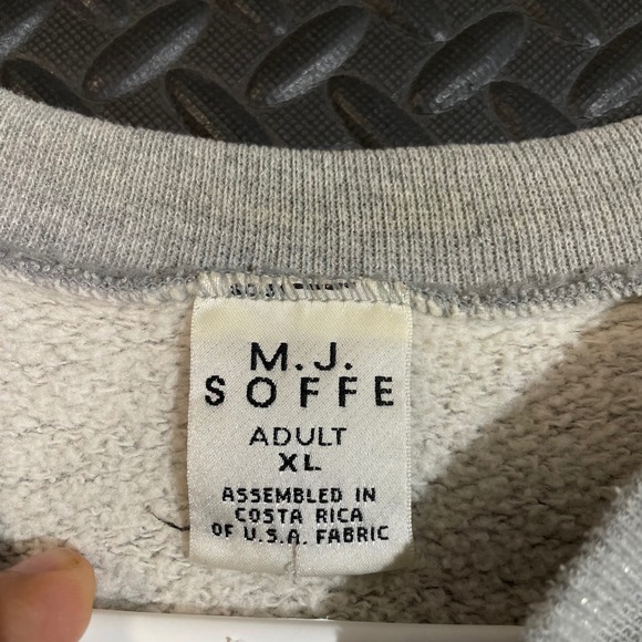 Vintage M.J. Soffe Light Gray San Francisco California Crewneck Sweater Men's XL - Picture 2 of 7
